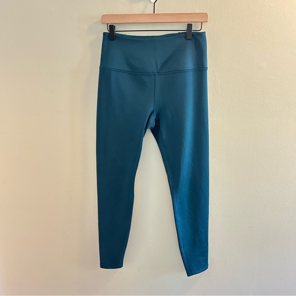 Spyder Pants - Spyder Active Tech Core Fleece Lined Leggings Womens Size Medium Green High Rise